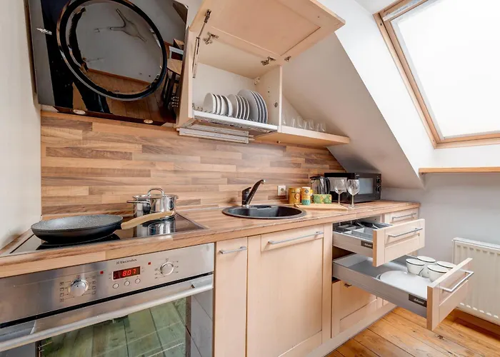 דירה Charming Loft In Oldtown וילנה